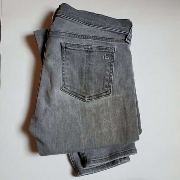 NEW Rag & Bone Everett sz 27 Grey Super Soft Skinny Straight Stretchy Jeans - Picture 1 of 15